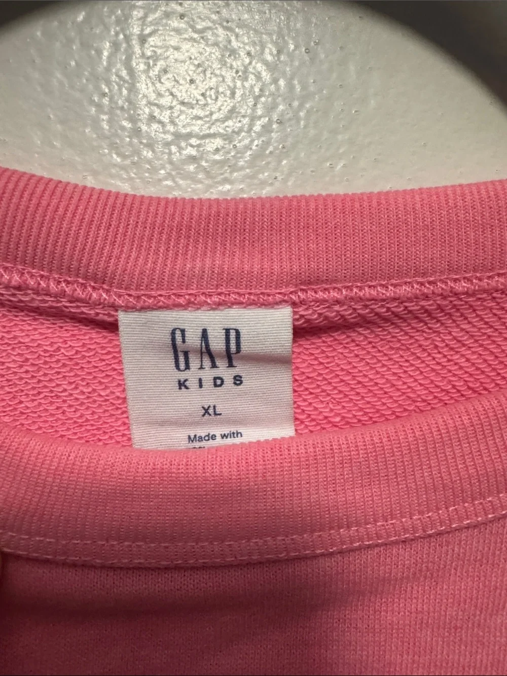 GAP Pink Heart Crewneck Sweatshirt